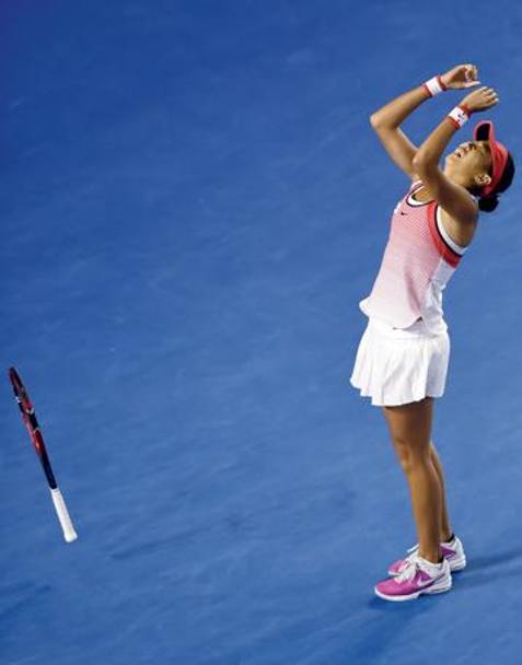 Zhang Shuai vincitrice su Madison Keys. Afp